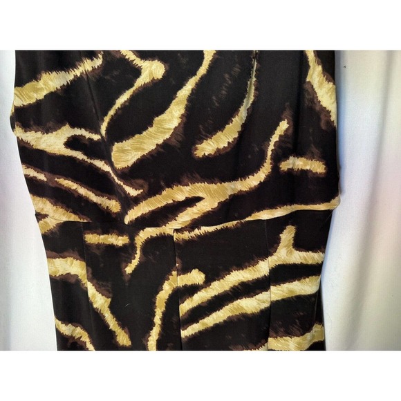 Ralph Lauren Dress Sleeveless Tiger Print Women’s Size 10 - Picture 6 of 8
